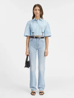 The Bari cropped shirt
