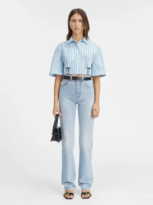 The Bari cropped shirt