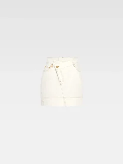 The de-Nîmes denim mini skirt