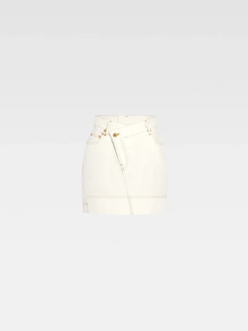 The de-Nîmes denim mini skirt