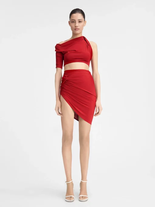 The Drapeado mini skirt