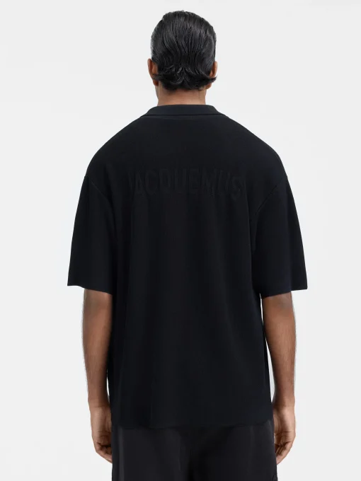 The knit polo shirt