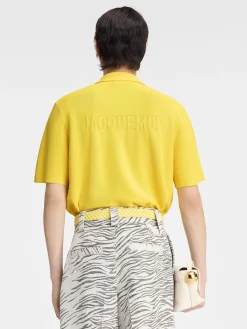 The knit polo shirt