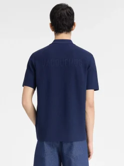 The knit polo shirt