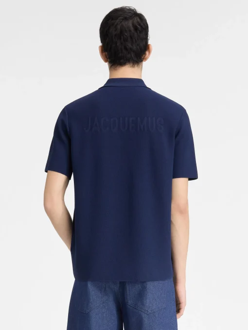 The knit polo shirt