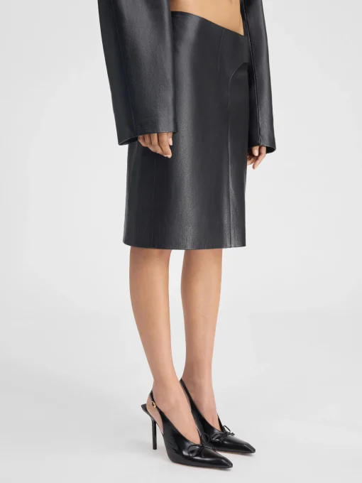 The Obra leather skirt