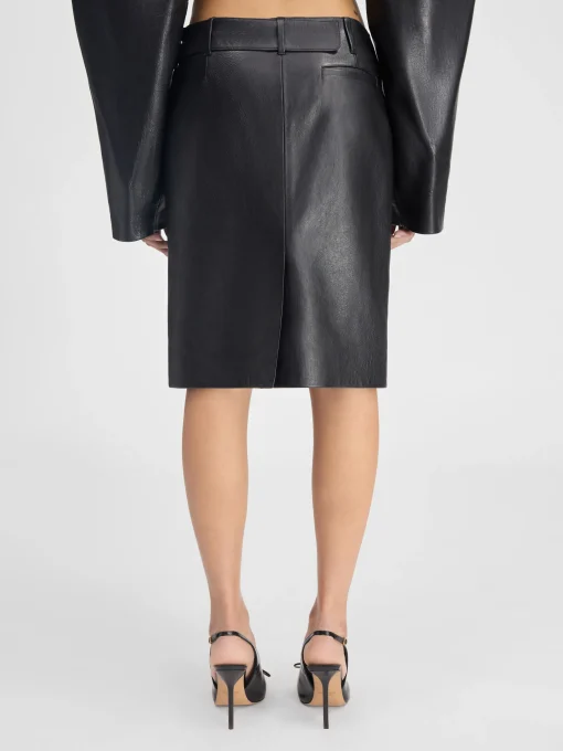 The Obra leather skirt