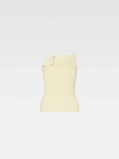 The pleated knit top