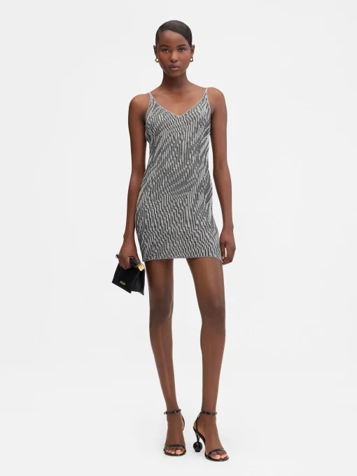 The Zebra mini knit dress